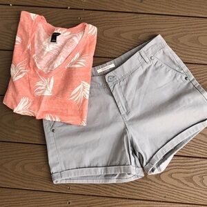 Camayeu Cute pocketed grey shorts
